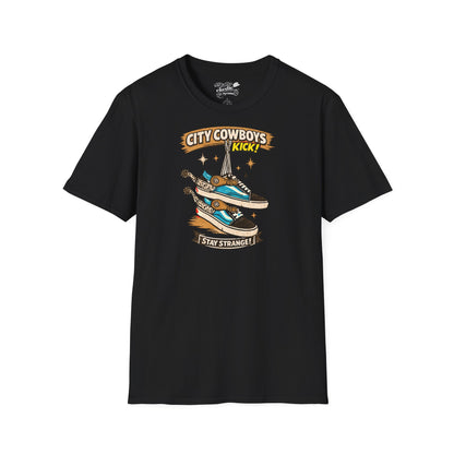 T-Shirt — City Cowboys “Stay Strange” Sneaker Graphic