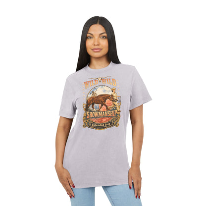 Wild Wild Showmanship Acid Wash Tee - Rodeo Horse Graphic Shirt