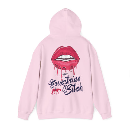 Trendy Unisex Hooded Sweatshirt - Equestrian Bitch Graphic