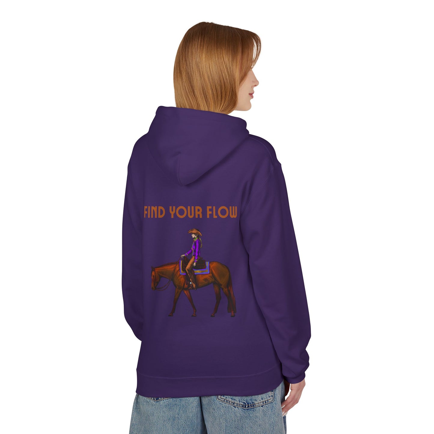 Find Your Flow Horse Hoodie - Western Equestrian Riding Sweatshirt