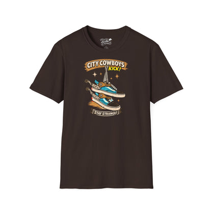 T-Shirt — City Cowboys “Stay Strange” Sneaker Graphic
