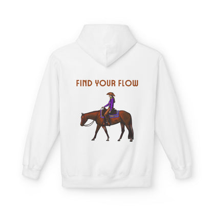 Find Your Flow Horse Hoodie - Western Equestrian Riding Sweatshirt
