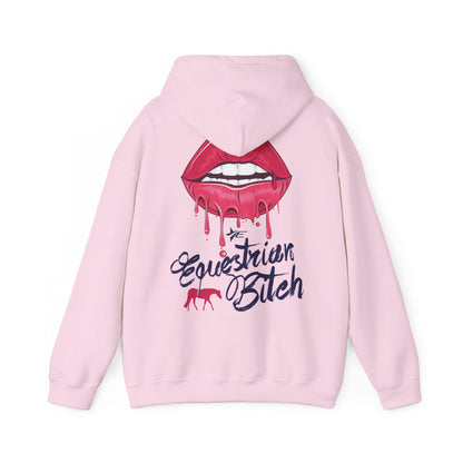 Trendy Unisex Hooded Sweatshirt - Equestrian Bitch Graphic