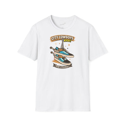 T-Shirt — City Cowboys “Stay Strange” Sneaker Graphic