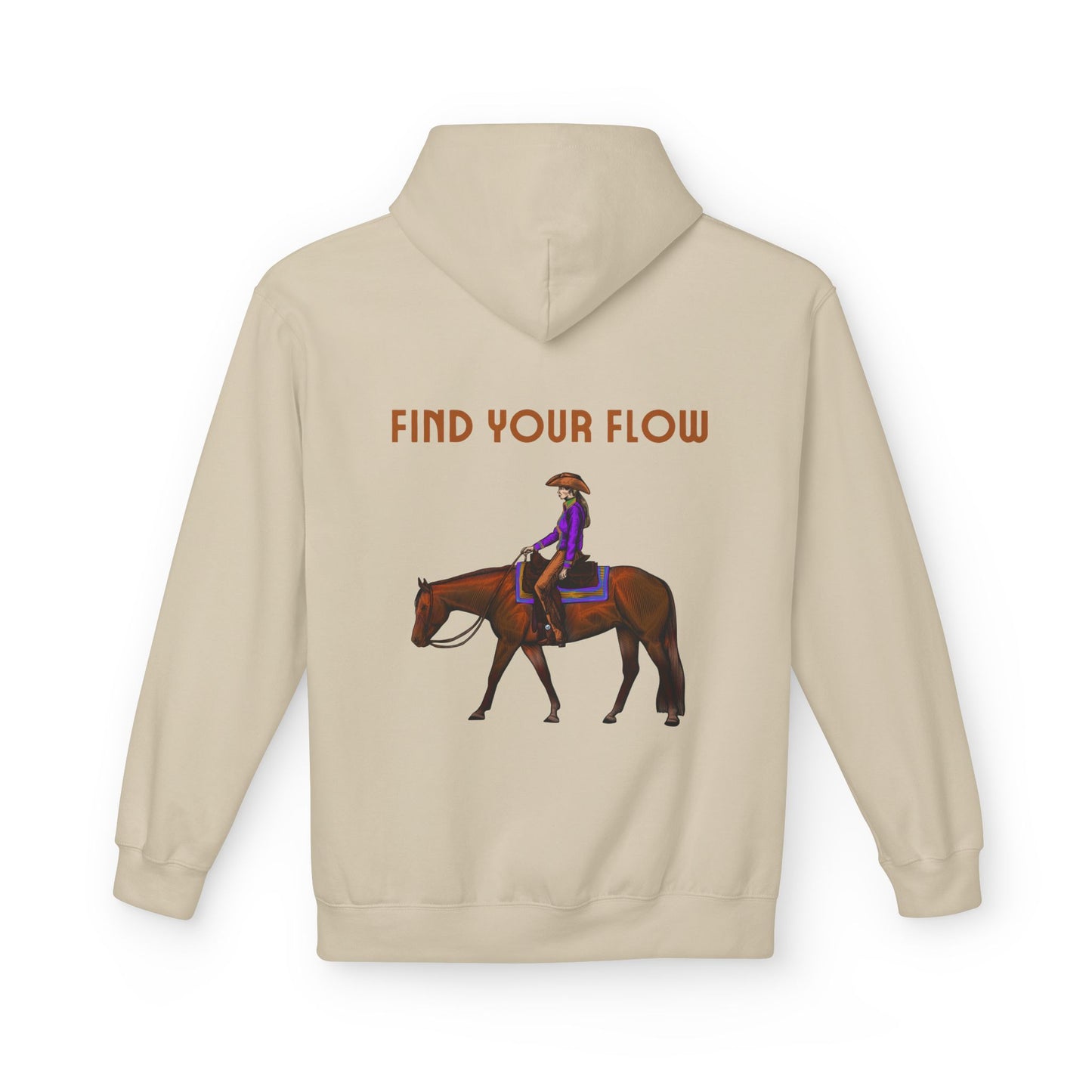 Find Your Flow Horse Hoodie - Western Equestrian Riding Sweatshirt
