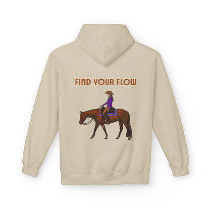 Find Your Flow Horse Hoodie - Western Equestrian Riding Sweatshirt