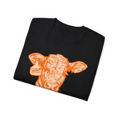 ekedie Orange Cow T-Shirt