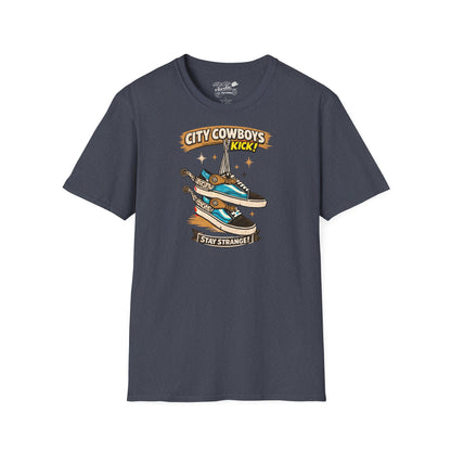 T-Shirt — City Cowboys “Stay Strange” Sneaker Graphic