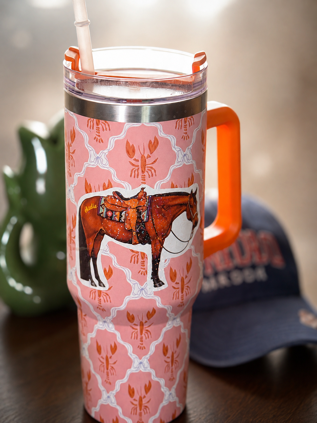 Glitter-Sticker Western Horse