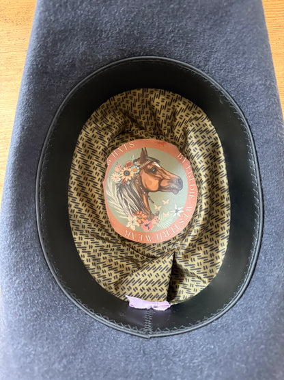 SALE! Sondergröße 53cm Lightweight Felt, Dark Blue Grey